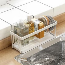 Kitchen9 菜瓜布架 中型, 1個, 白色