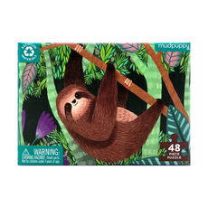 mudpuppy 迷你拼圖 三趾樹懶 48片, 1盒