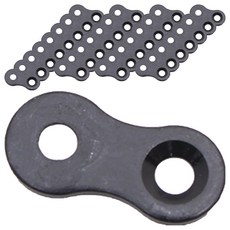 Choice Hardware 家具固定配件 8字型鐵件 黑色, 100個