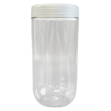 Draw Life 冰箱整理 PET 圓形空瓶 700, 1個, 6入