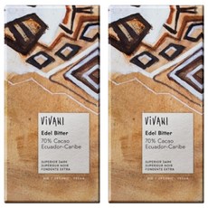 ViVANI 優質黑巧克力, 100g, 2片