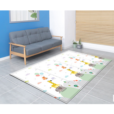 프로비 양면 초특대형 놀이방매트 꼬꼬마키재기, 혼합 색상