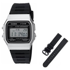 卡西歐數位電子錶 + NATO錶帶 + 工具組 F-91WM-7A