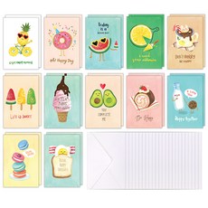 Maumdama Awesome Dessert 明信片 24p + 信封 24p, 混合顏色