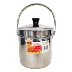 A-OK 304 二層提鍋 方便攜帶 安全耐用 輕鬆烹煮美食, 14cm, 1個, 不鏽鋼