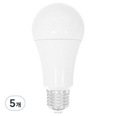 장수램프 안정기 내장형 LED 램프 12W 6500K, 주광색, 5개