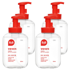 비앤비 젖병세정제 거품형, 550ml, 4개