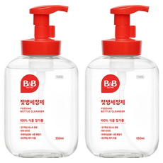 비앤비 젖병세정제 거품형, 550ml, 2개