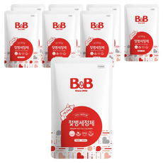 B&B 奶瓶清潔液補充包, 500ml, 8包