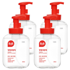 B&B 奶瓶清潔慕斯, 450ml, 4個