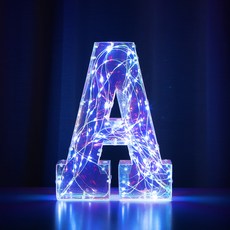 아트조이 LED 홀로그램 레터링 파티용품, 알파벳A, 1개