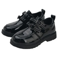 Rabbit Foot 兒童鱷魚紋雙帶樂福鞋