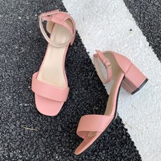 라블 메리제인 미들힐 스트랩 샌들 6cm