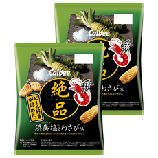 Calbee 卡樂比 Kappa Ebisen 河童蝦條 山葵鹽風味蝦餅, 60g, 2包