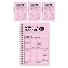 ibis PP 綁帶日程規劃本, 淺粉紅色, 4個