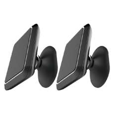 ZINGARO 雙面膠固定式智慧磁吸支架 DL-211, 黑色, 2個