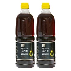 꼬손 향이 고소한 참기름, 1L, 2개