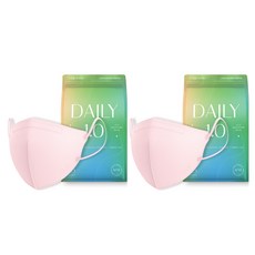 CLA 데일리 라이트패키지 보건용 컬러 새부리형 마스크 대형 KF94, 25개입, 2개, 핑크