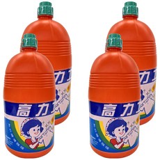 高力士 漂白水 殺菌、消毒、除臭, 4kg, 4桶