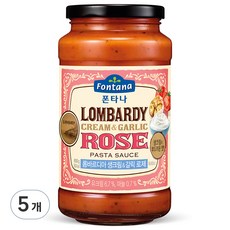 폰타나 롬바르디아 생크림 앤 갈릭 로제 파스타소스, 600g, 5개