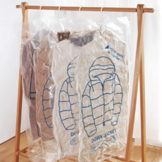 上手家居 吊掛式真空壓縮袋 透明, 5入, 1組