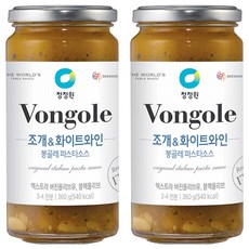 청정원 조개 앤 화이트와인 봉골레 파스타 소스, 360g, 2개