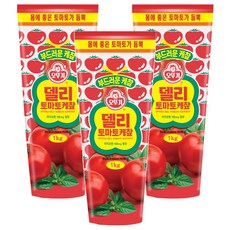 오뚜기 델리 토마토 케찹, 1kg, 3개