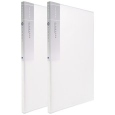 HEEMANG NATURAL透明資料夾20頁, 2個, 白色