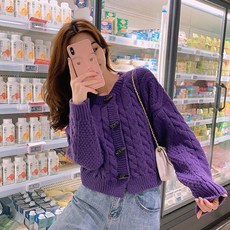 LUNAGIRL 女款針織開襟外套