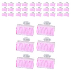 Nilro大型髮捲 6入+髮夾 6入組, 粉紅色, 6套