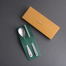 Inspoon 上帝愛你 湯匙 + 筷子 8件組, 湯匙 8p + 筷子 8p + 包裝紙 + 貼紙, 銀色, 1個