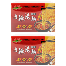 自然緣素 素食麻辣湯麵, 五穀雜糧之王, 黃金蕎麥, 純手工製造, 2盒