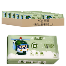 KOgi 宏瑋 台灣製造 迷你純水柔膚濕紙巾 赫利HELLY, 4包, 12袋