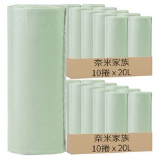 奈米家族 垃圾袋 中, 20L, 6張, 20捲