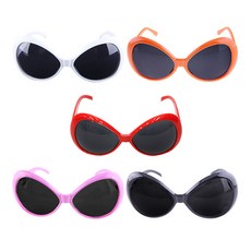 LivingDA 蜻蜓造型眼鏡組 5入, 白色、橙色、紅色、粉色、黑色, 1套