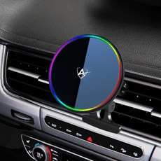 오토크루 Qi2 15W 맥세이프 차량용 무선충전 거치대, 블랙, IC-10CQ