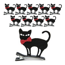 파티공구 할로윈 머리핀, 고양이, 10개
