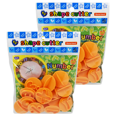 Donerland 壓模模型 數學符號 黏土模具組, 2包, 34g