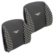 오토반 와인 더블스티치 등쿠션, Silver stitch, 2개