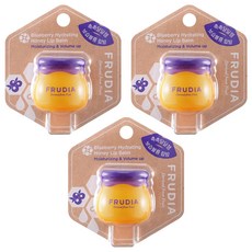 FRUDIA 確認過嘴唇 保濕潤澤護唇膏, 蜂蜜藍莓, 10ml, 3罐