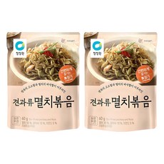 청정원 견과류 멸치볶음, 60g, 2개
