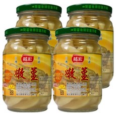 龍宏 嫩薑, 糖醋醃漬, 全素食品, 開胃小菜, 420g, 4罐