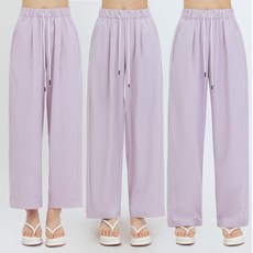 엘쏘 여성용 인생핏 쿨링 트레이닝 밴딩 와이드 팬츠 롱