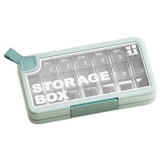 Make Mine 早午晚 7日 便攜式藥盒 天空藍 13.5 x 23 cm, 1個