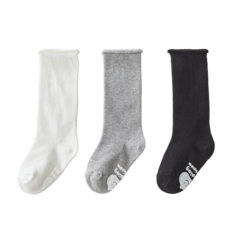 점핑칙피 무지 롤링 니삭스 3켤레 세트