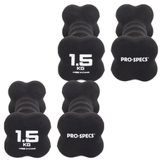 프로스펙스 네오프렌 아령, 1.5kg, 4개
