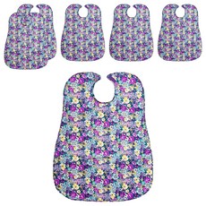 Rosa Home 多用途圍兜, 大花 紫色, 6個