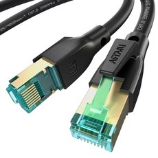 ARTMU CAT8 Giga網路線 乙太網路線 圓形, 黑色, 1個, 3m