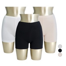 MUTTI MAMA 女性用透氣純棉彈性三分安全褲3件組