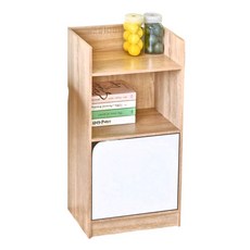 HOPMA 合馬家具 法爾二格一門收納櫃, 415 x 300 x 796 mm, 淺橡漂流木配白色